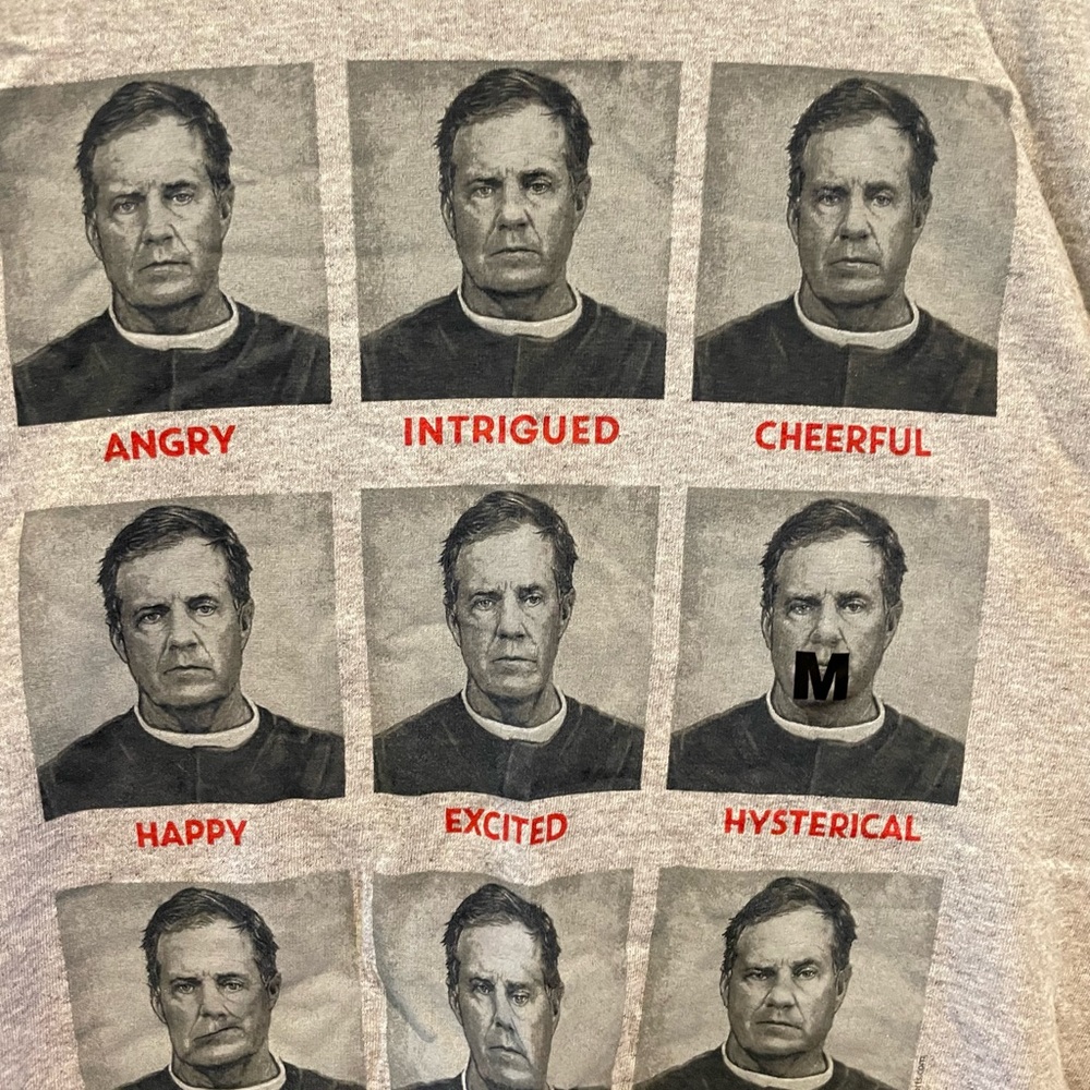 Bill Bellichick moods-patriots men’s medium